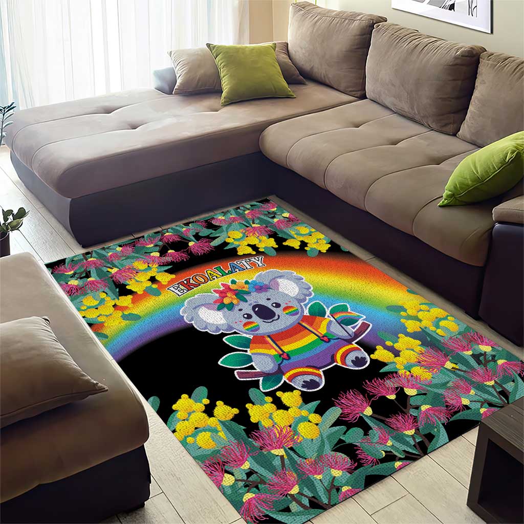 LGBTQ Koala Gay Area Rug Aussie Koala Bear Ekoalaty - Vibe Hoodie Shop