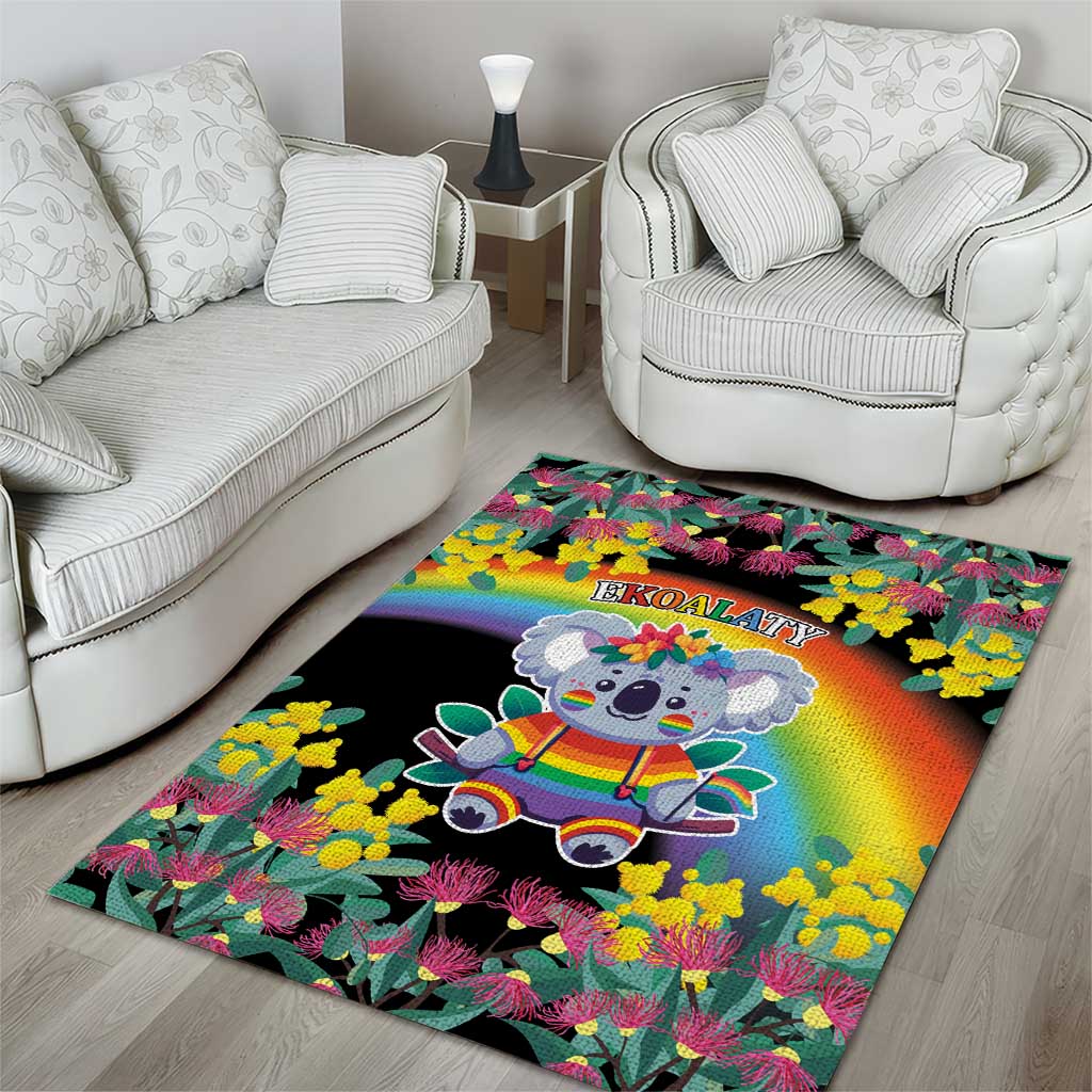 LGBTQ Koala Gay Area Rug Aussie Koala Bear Ekoalaty - Vibe Hoodie Shop