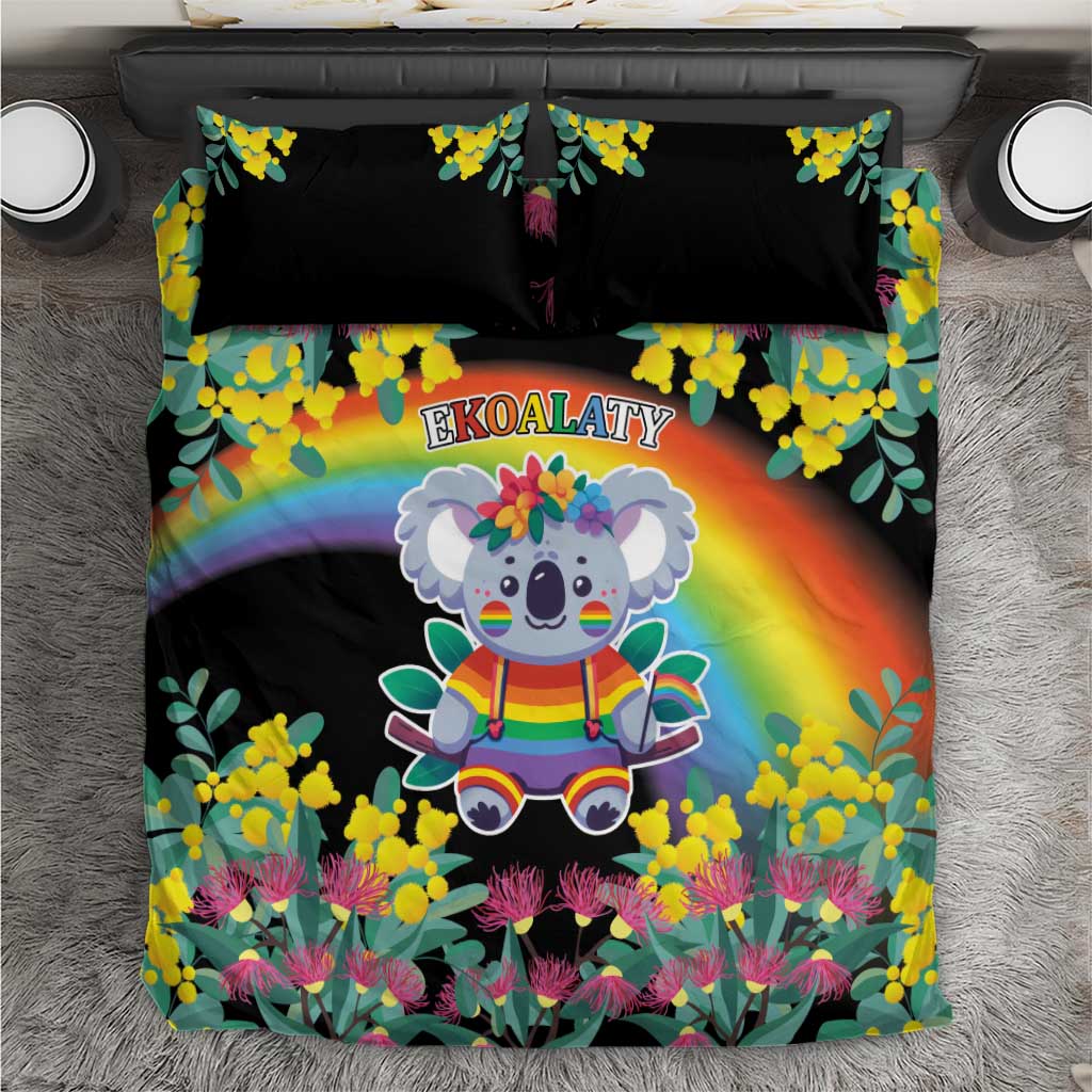 LGBTQ Koala Gay Bedding Set Aussie Koala Bear Ekoalaty - Vibe Hoodie Shop