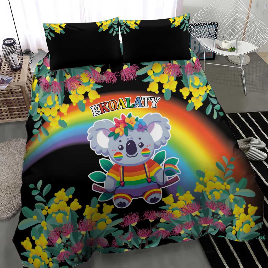 LGBTQ Koala Gay Bedding Set Aussie Koala Bear Ekoalaty - Vibe Hoodie Shop