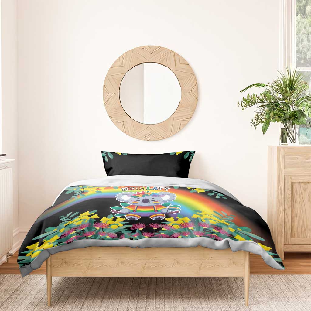 LGBTQ Koala Gay Bedding Set Aussie Koala Bear Ekoalaty - Vibe Hoodie Shop