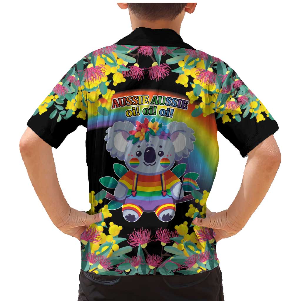 LGBTQ Koala Gay Family Matching Mermaid Dress and Hawaiian Shirt Aussie Koala Bear Ekoalaty