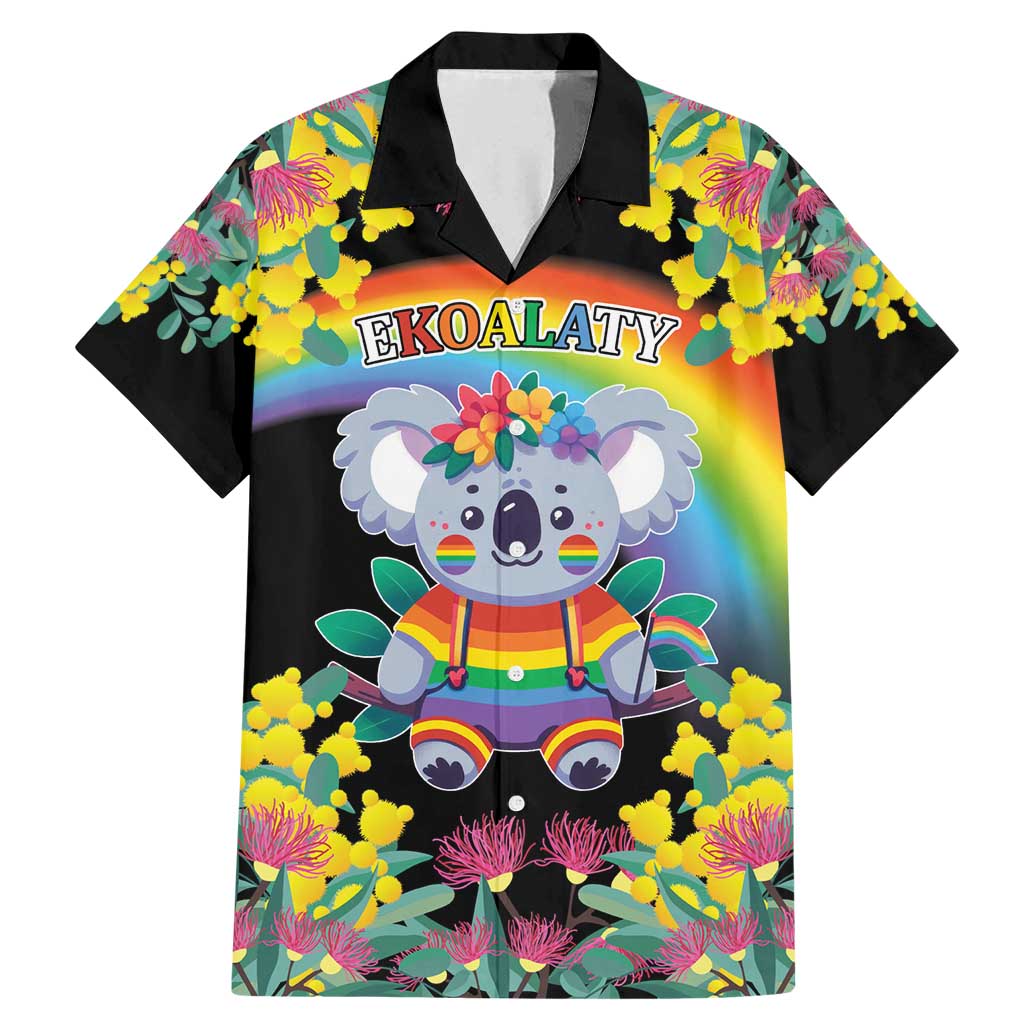 LGBTQ Koala Gay Family Matching Mermaid Dress and Hawaiian Shirt Aussie Koala Bear Ekoalaty