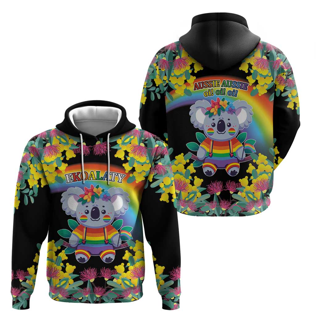 LGBTQ Koala Gay Hoodie Aussie Koala Bear Ekoalaty LT9 - Vibe Hoodie Shop