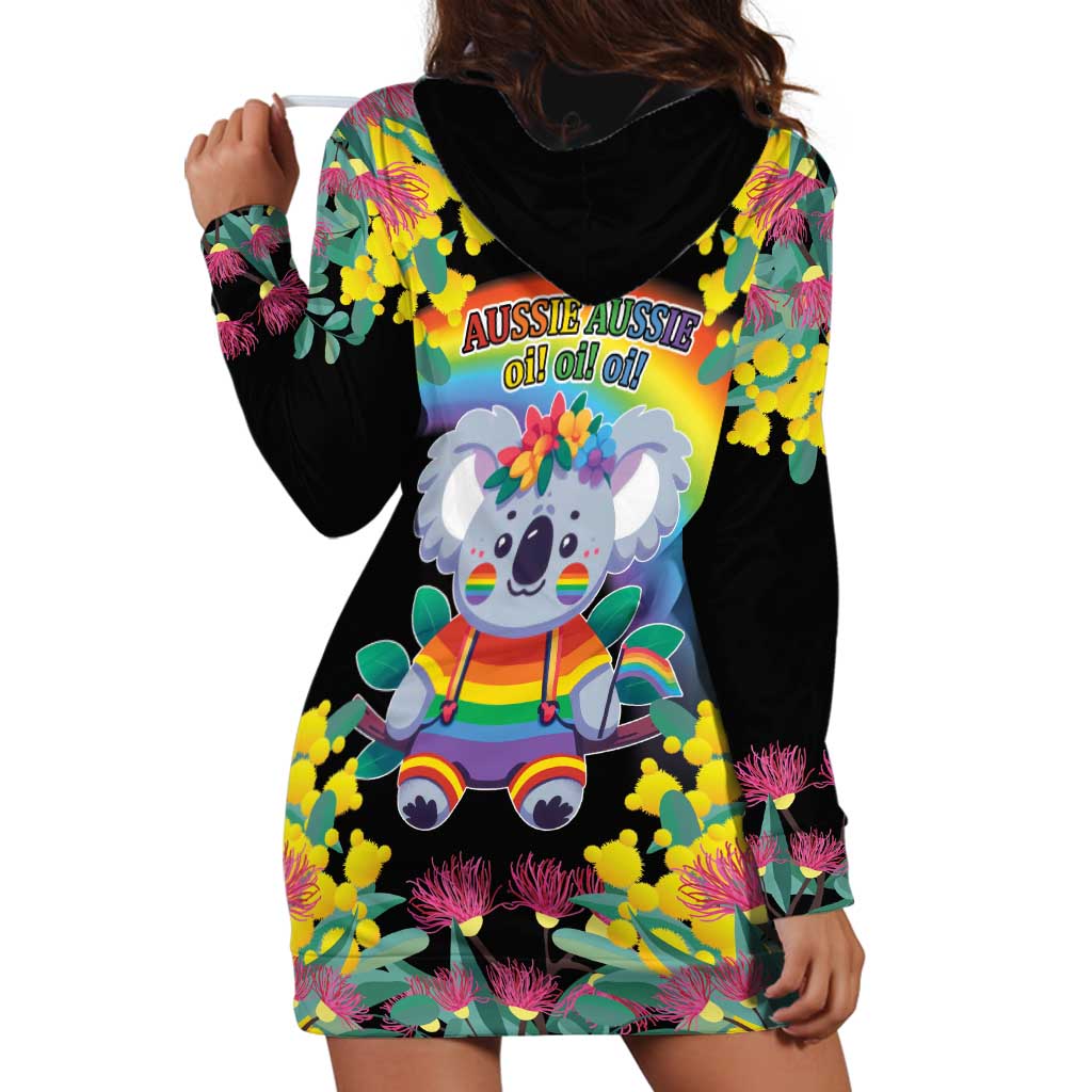 LGBTQ Koala Gay Hoodie Dress Aussie Koala Bear Ekoalaty - Vibe Hoodie Shop