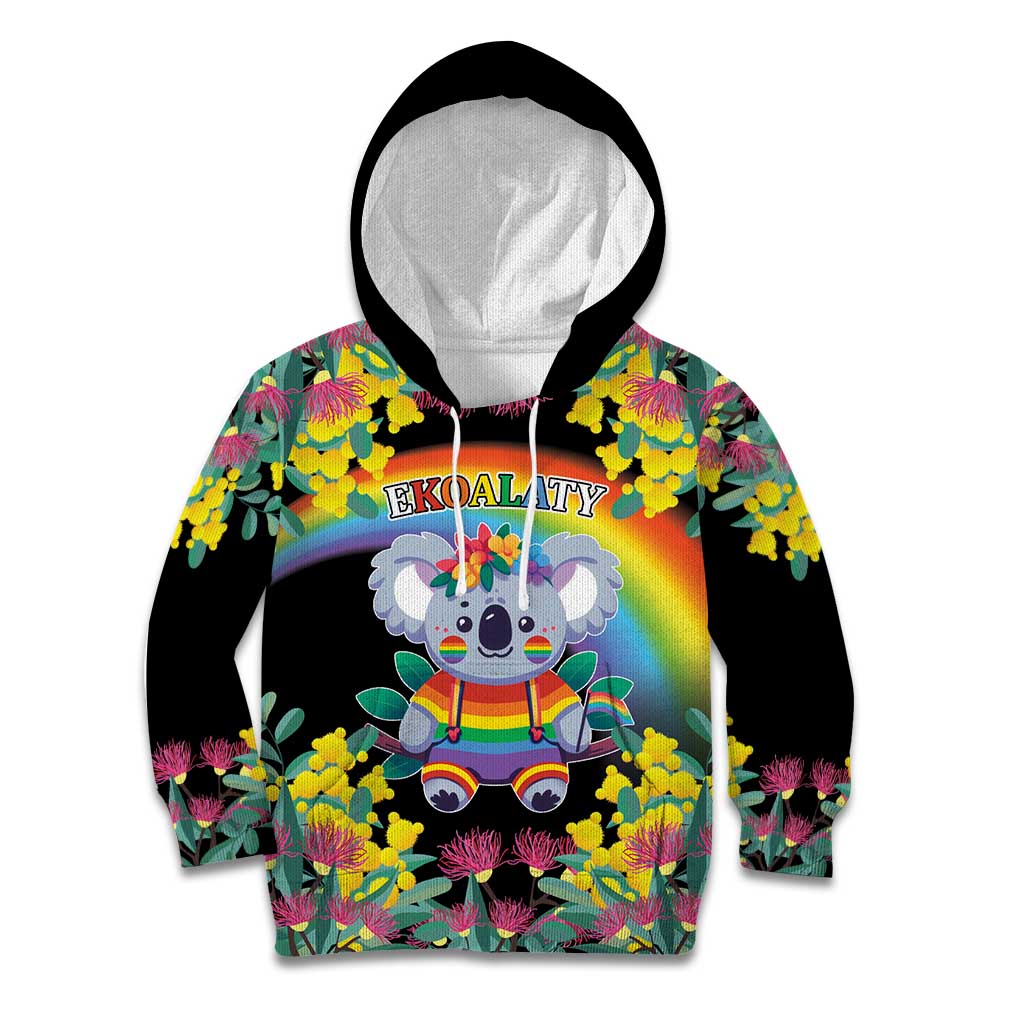 LGBTQ Koala Gay Kid Hoodie Aussie Koala Bear Ekoalaty - Vibe Hoodie Shop