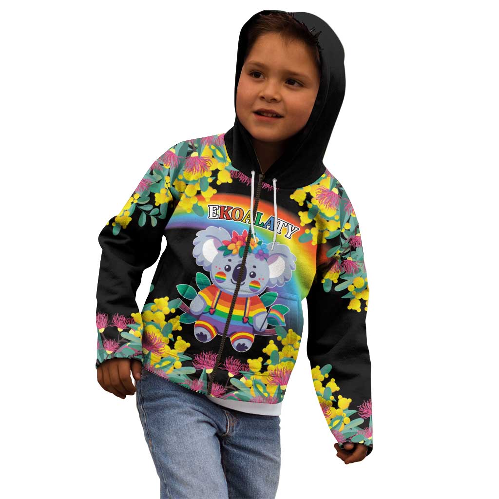 LGBTQ Koala Gay Kid Hoodie Aussie Koala Bear Ekoalaty - Vibe Hoodie Shop