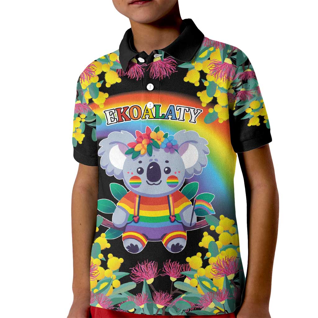 LGBTQ Koala Gay Kid Polo Shirt Aussie Koala Bear Ekoalaty - Vibe Hoodie Shop