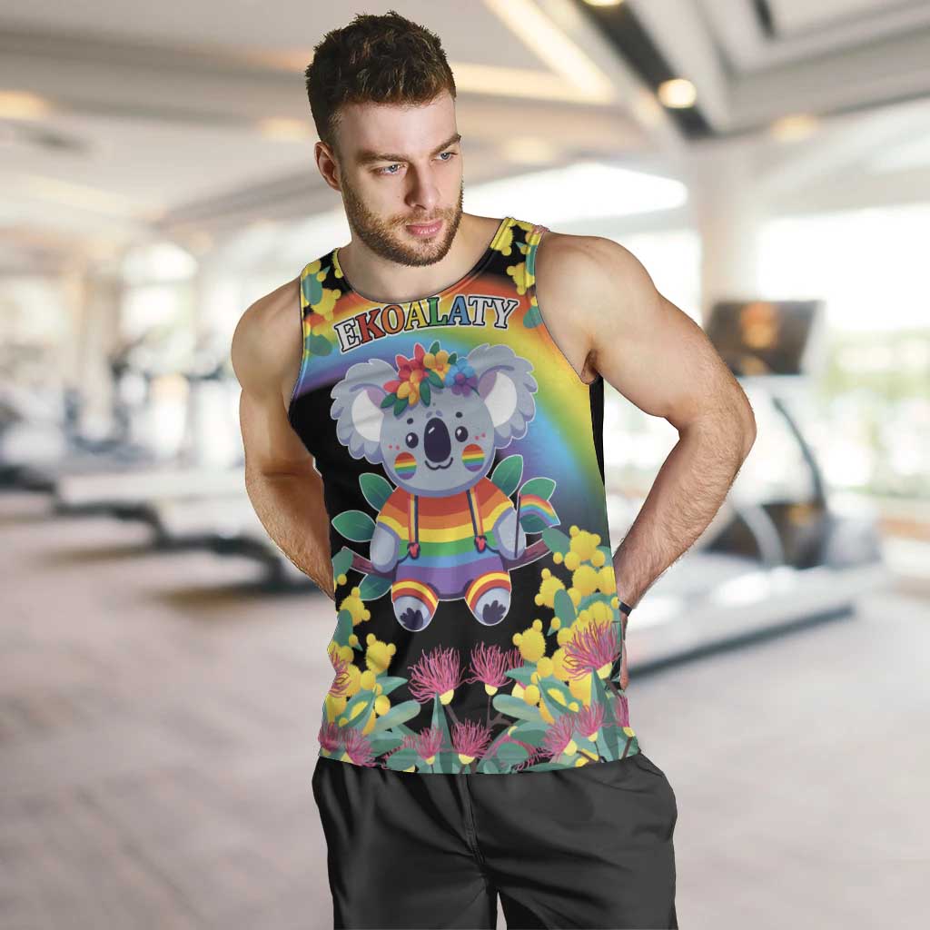 LGBTQ Koala Gay Men Tank Top Aussie Koala Bear Ekoalaty - Vibe Hoodie Shop