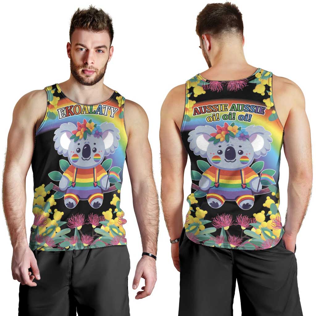 LGBTQ Koala Gay Men Tank Top Aussie Koala Bear Ekoalaty - Vibe Hoodie Shop