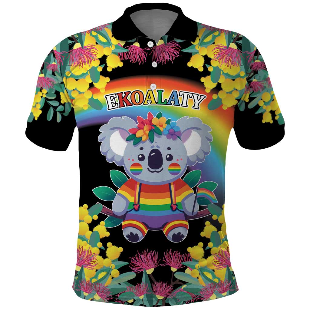 LGBTQ Koala Gay Polo Shirt Aussie Koala Bear Ekoalaty LT9 - Vibe Hoodie Shop