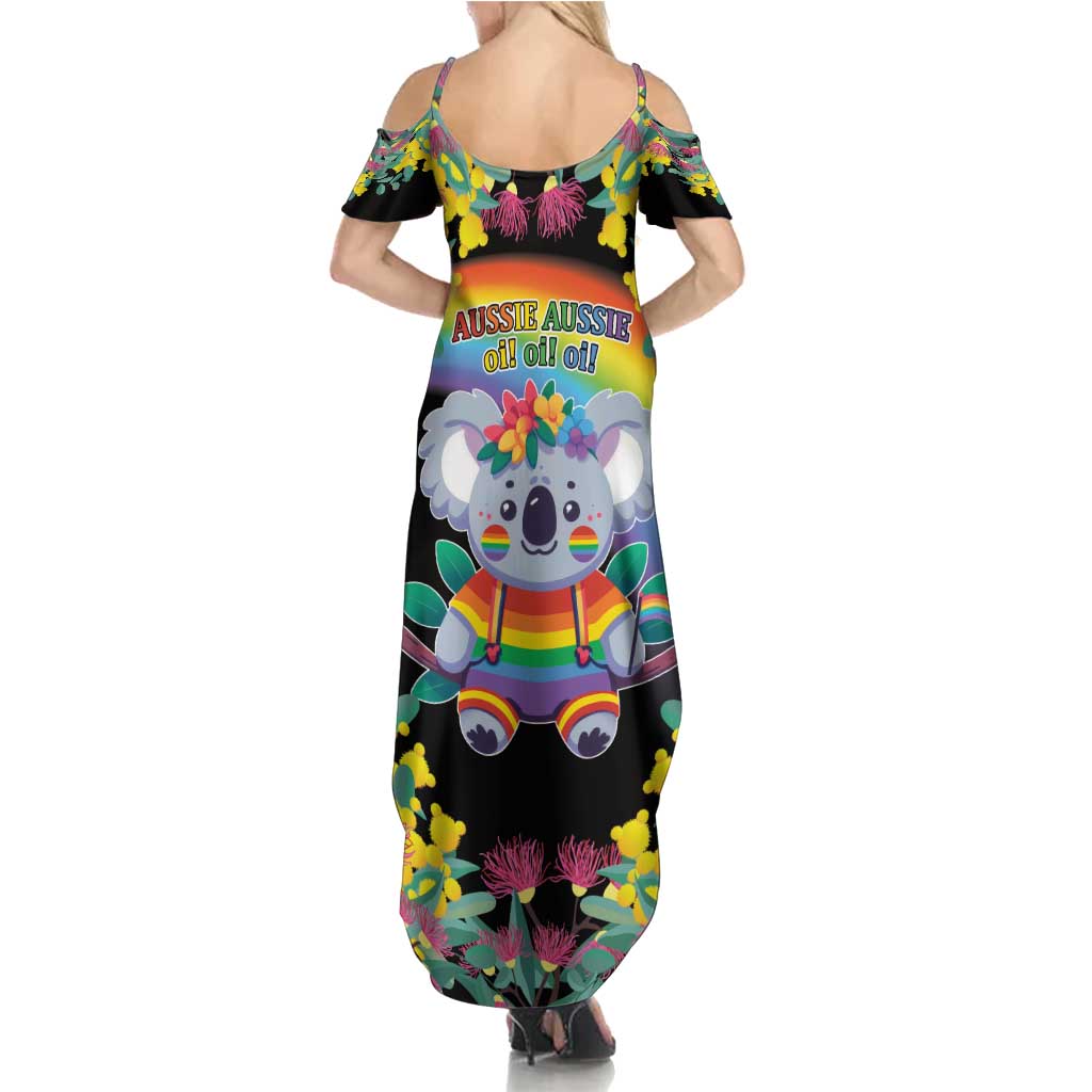 LGBTQ Koala Gay Summer Maxi Dress Aussie Koala Bear Ekoalaty