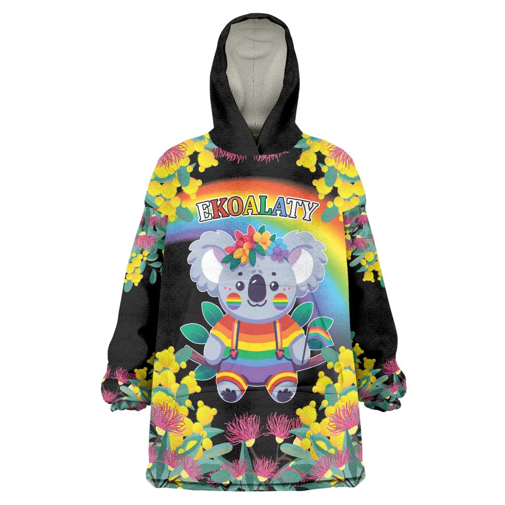 LGBTQ Koala Gay Wearable Blanket Hoodie Aussie Koala Bear Ekoalaty - Vibe Hoodie Shop