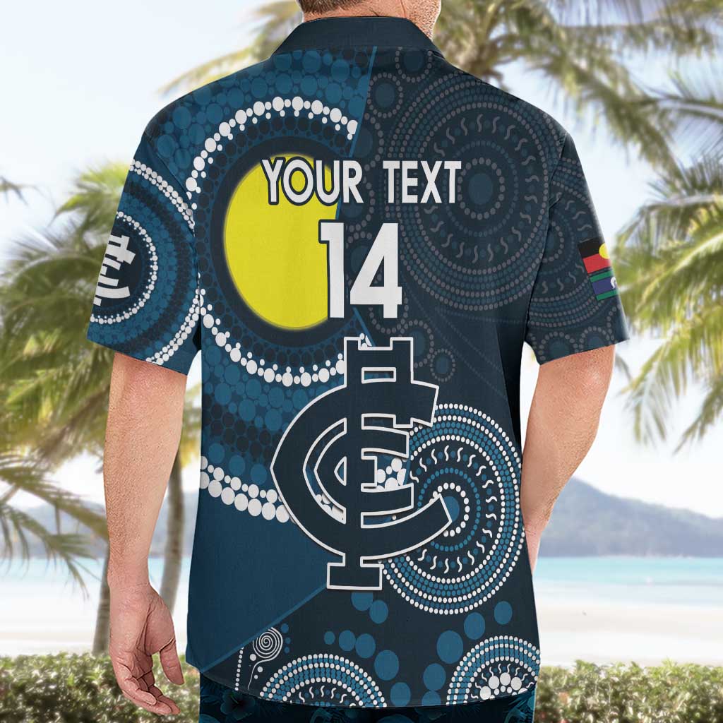 Custom AFL Carlton NAIDOC Week Hawaiian Shirt Keep The Fire Burning Indigenous Art - Vibe Hoodie Shop