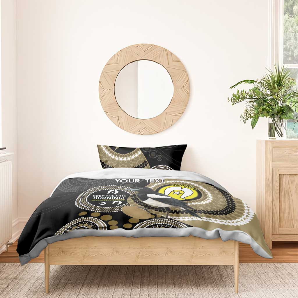 Custom AFL Collingwood NAIDOC Week Bedding Set Keep The Fire Burning Indigenous Art - Vibe Hoodie Shop