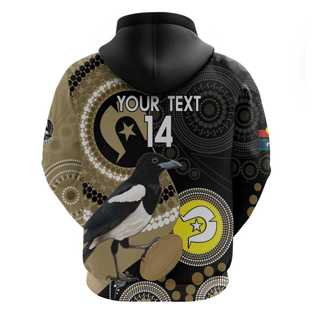 Custom AFL Collingwood NAIDOC Week Hoodie Keep The Fire Burning Indigenous Art - Vibe Hoodie Shop