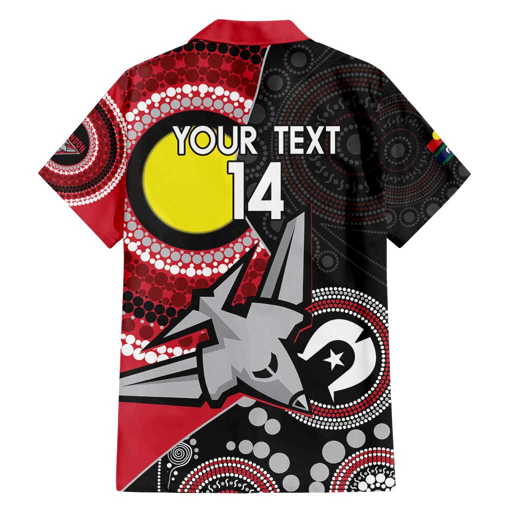 Custom AFL Essendon NAIDOC Week Hawaiian Shirt Keep The Fire Burning Indigenous Art - Vibe Hoodie Shop