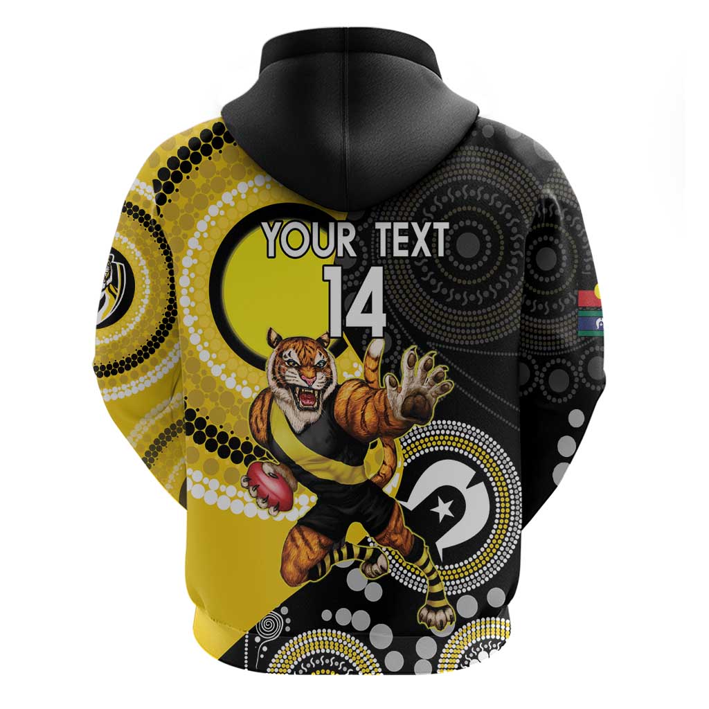 Custom AFL Richmond NAIDOC Week Hoodie Keep The Fire Burning Indigenous Art - Vibe Hoodie Shop