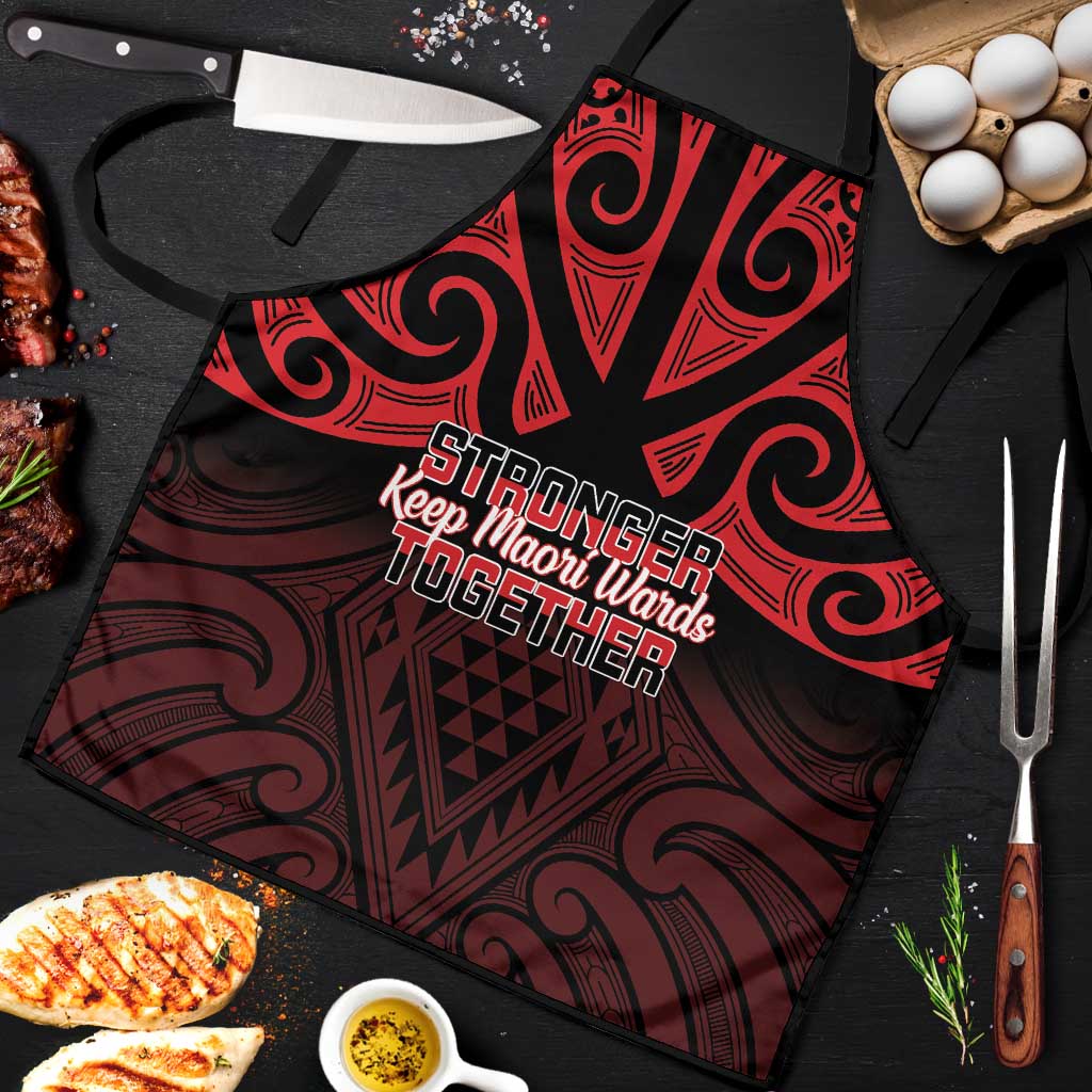 Keep Maori Wards New Zealand Apron Stronger Together Aotearoa Taniko - Vibe Hoodie