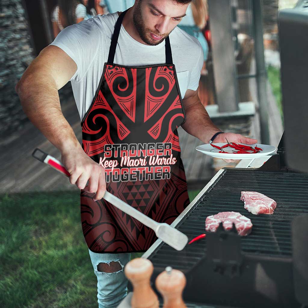 Keep Maori Wards New Zealand Apron Stronger Together Aotearoa Taniko - Vibe Hoodie
