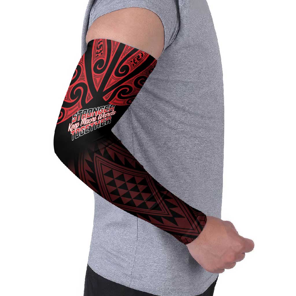 Personalised Keep Maori Wards New Zealand Arm Sleeves Stronger Together Aotearoa Taniko - Vibe Hoodie