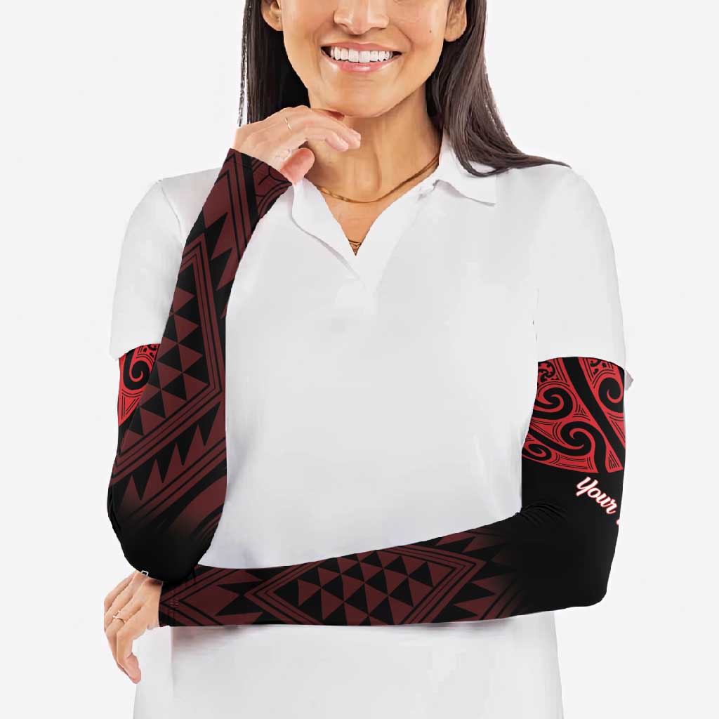 Personalised Keep Maori Wards New Zealand Arm Sleeves Stronger Together Aotearoa Taniko - Vibe Hoodie