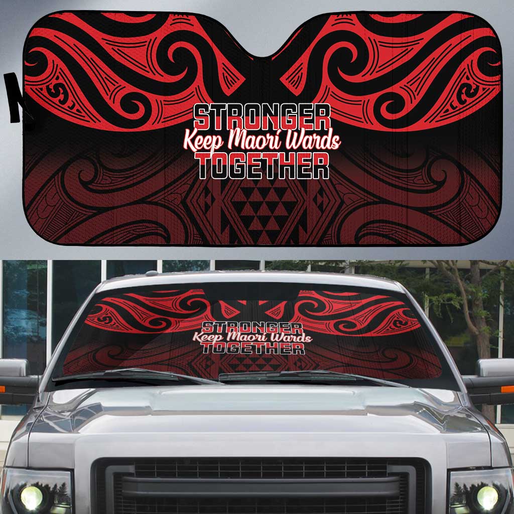 Keep Maori Wards New Zealand Auto Sun Shade Stronger Together Aotearoa Taniko - Vibe Hoodie