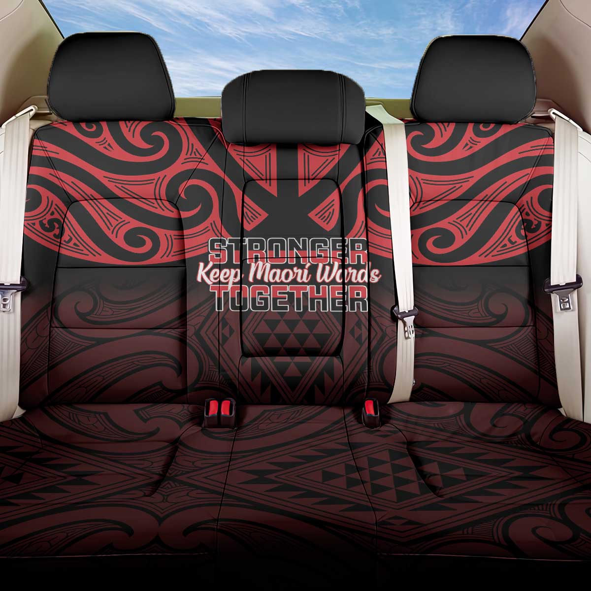 Keep Maori Wards New Zealand Back Car Seat Cover Stronger Together Aotearoa Taniko - Vibe Hoodie