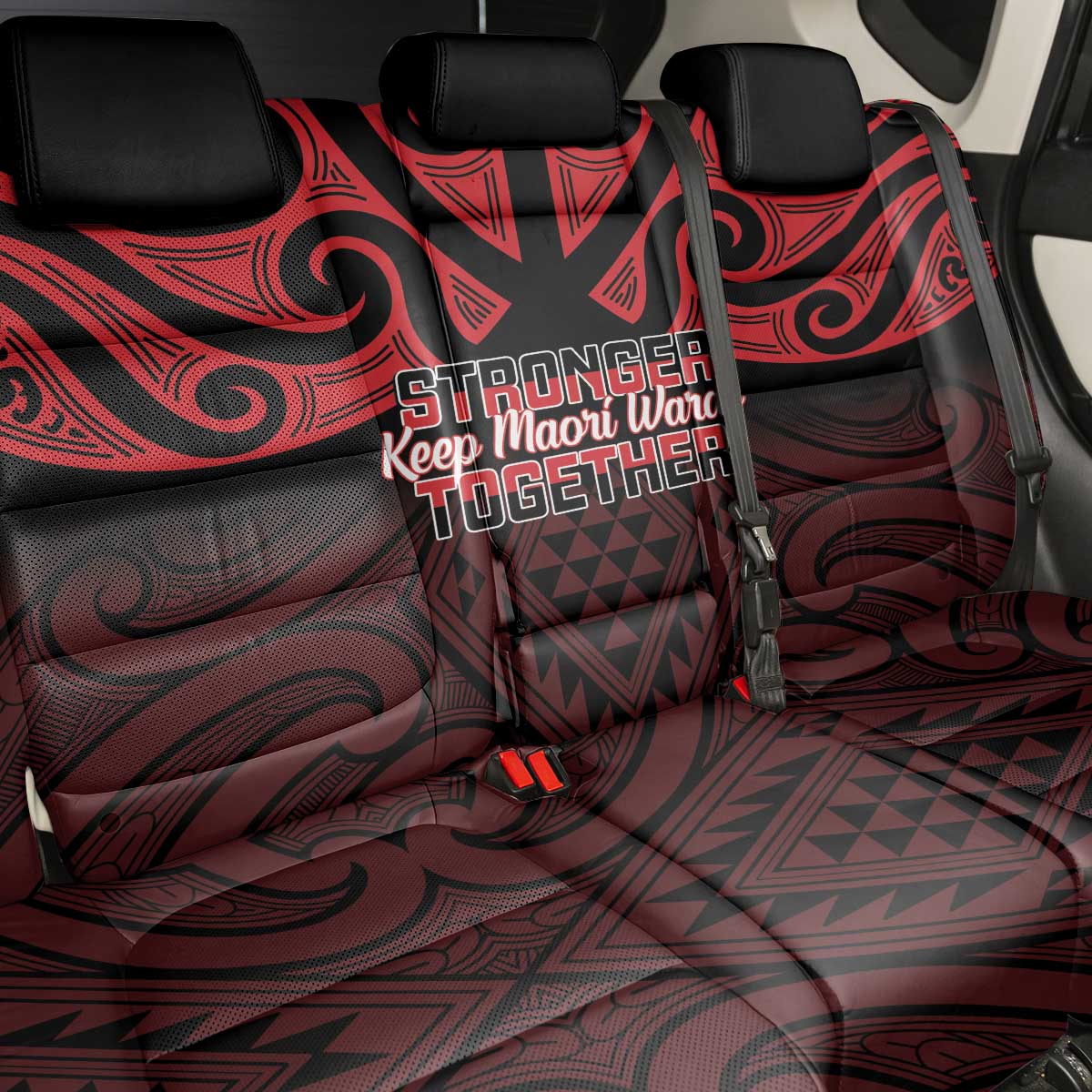 Keep Maori Wards New Zealand Back Car Seat Cover Stronger Together Aotearoa Taniko - Vibe Hoodie