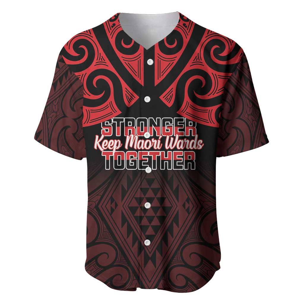 Personalised Keep Maori Wards New Zealand Baseball Jersey Stronger Together Aotearoa Taniko - Vibe Hoodie
