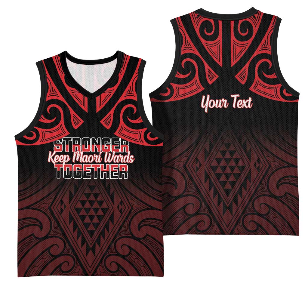 Personalised Keep Maori Wards New Zealand Basketball Jersey Stronger Together Aotearoa Taniko - Vibe Hoodie