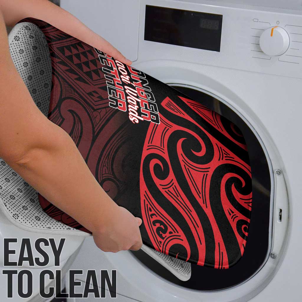 Keep Maori Wards New Zealand Bathroom Set Stronger Together Aotearoa Taniko - Vibe Hoodie