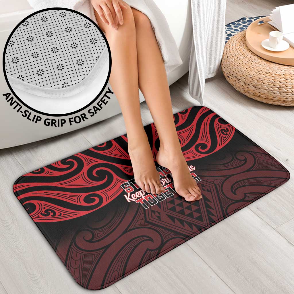 Keep Maori Wards New Zealand Bathroom Set Stronger Together Aotearoa Taniko - Vibe Hoodie