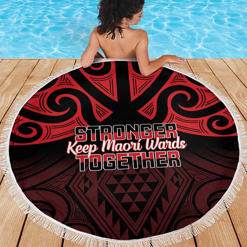 Keep Maori Wards New Zealand Beach Blanket Stronger Together Aotearoa Taniko - Vibe Hoodie