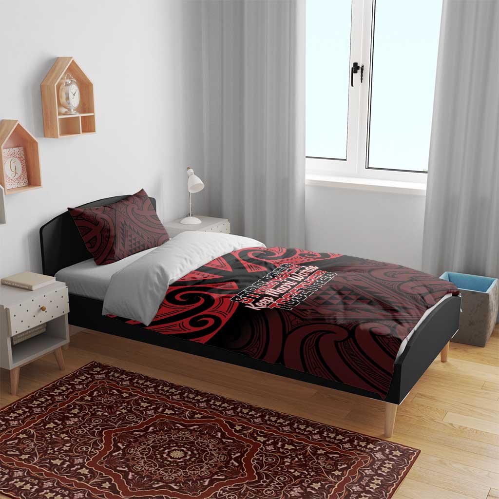 Keep Maori Wards New Zealand Bedding Set Stronger Together Aotearoa Taniko - Vibe Hoodie