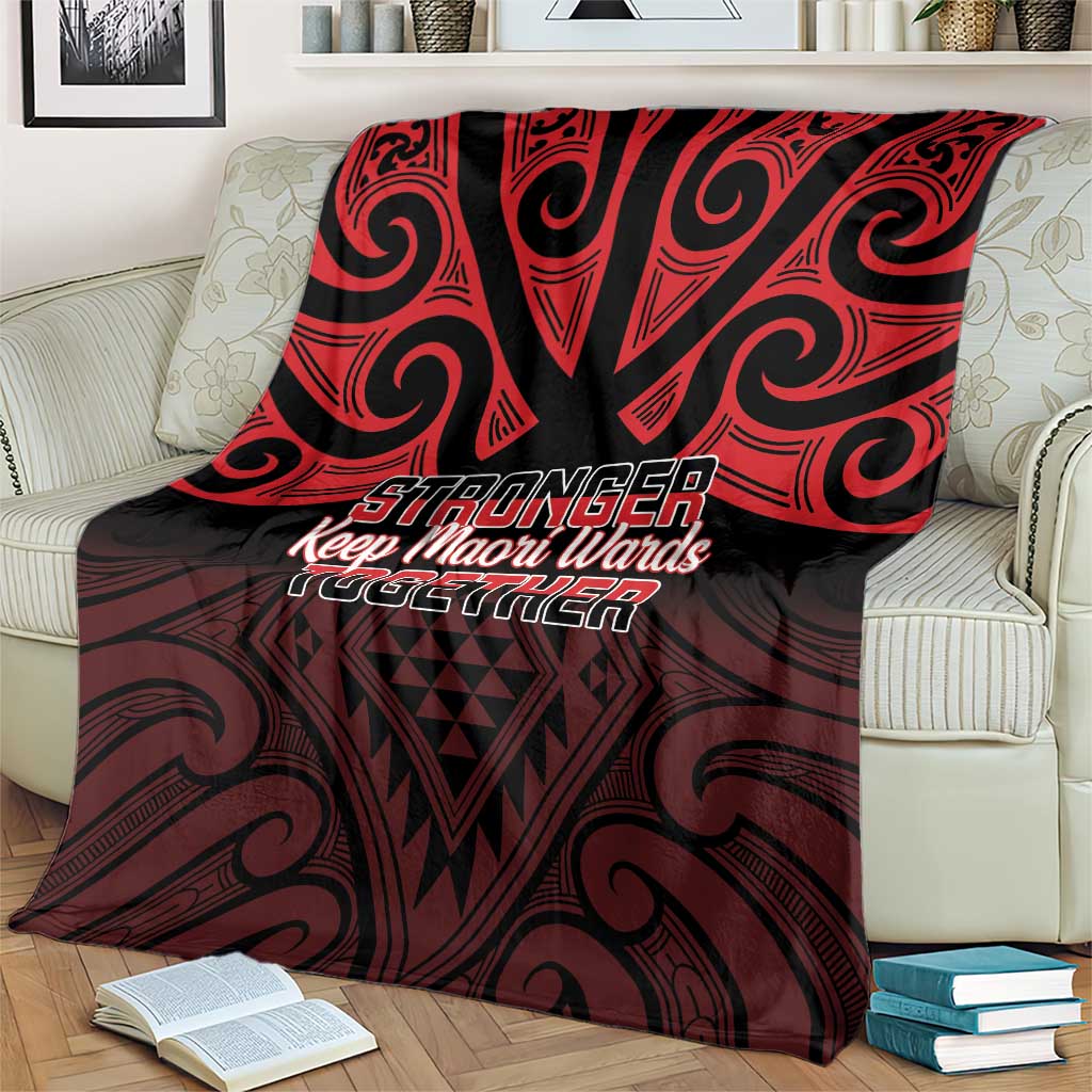 Keep Maori Wards New Zealand Blanket Stronger Together Aotearoa Taniko - Vibe Hoodie