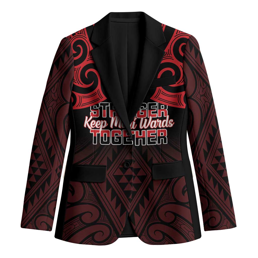 Personalised Keep Maori Wards New Zealand Blazer Stronger Together Aotearoa Taniko - Vibe Hoodie
