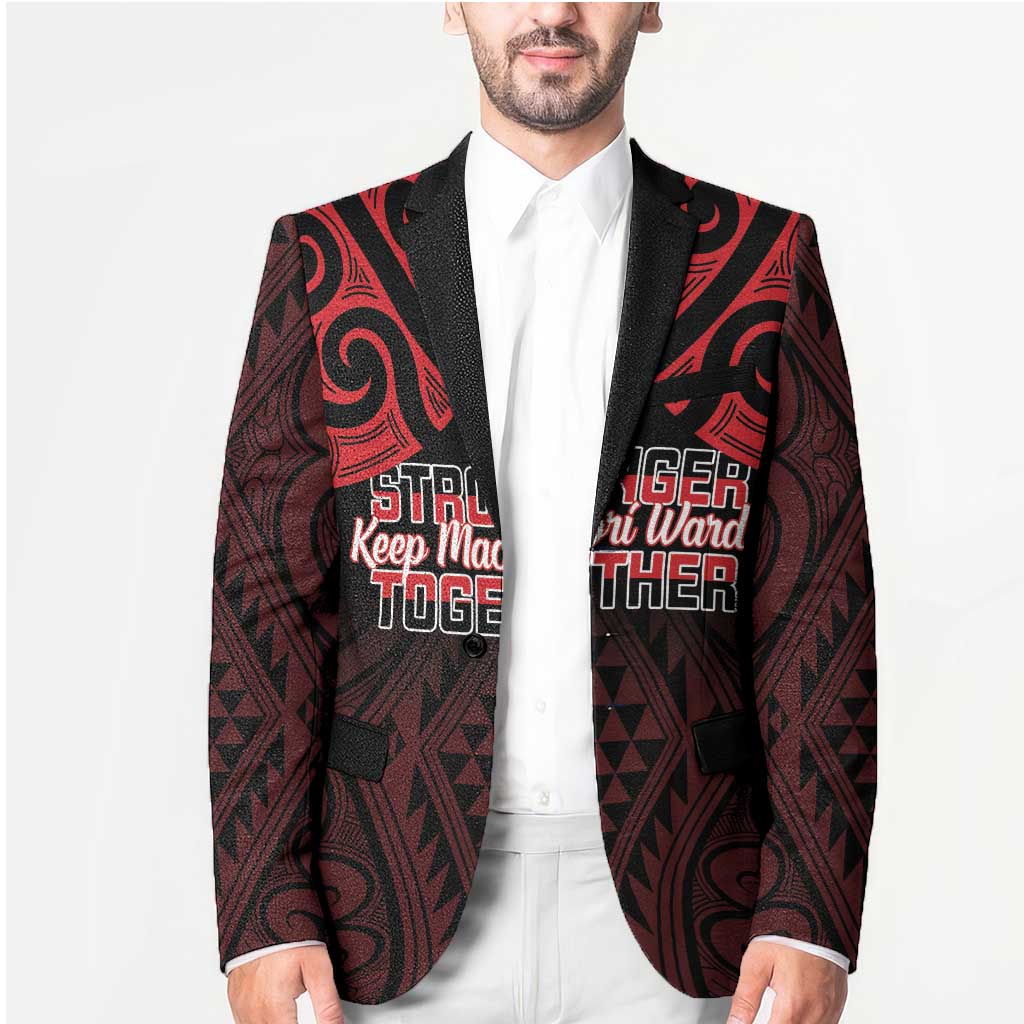 Personalised Keep Maori Wards New Zealand Blazer Stronger Together Aotearoa Taniko - Vibe Hoodie