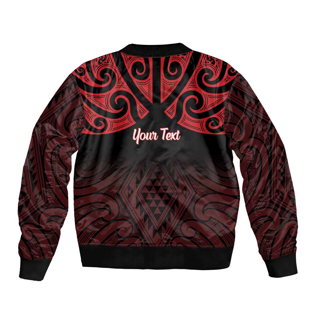 Personalised Keep Maori Wards New Zealand Bomber Jacket Stronger Together Aotearoa Taniko - Vibe Hoodie