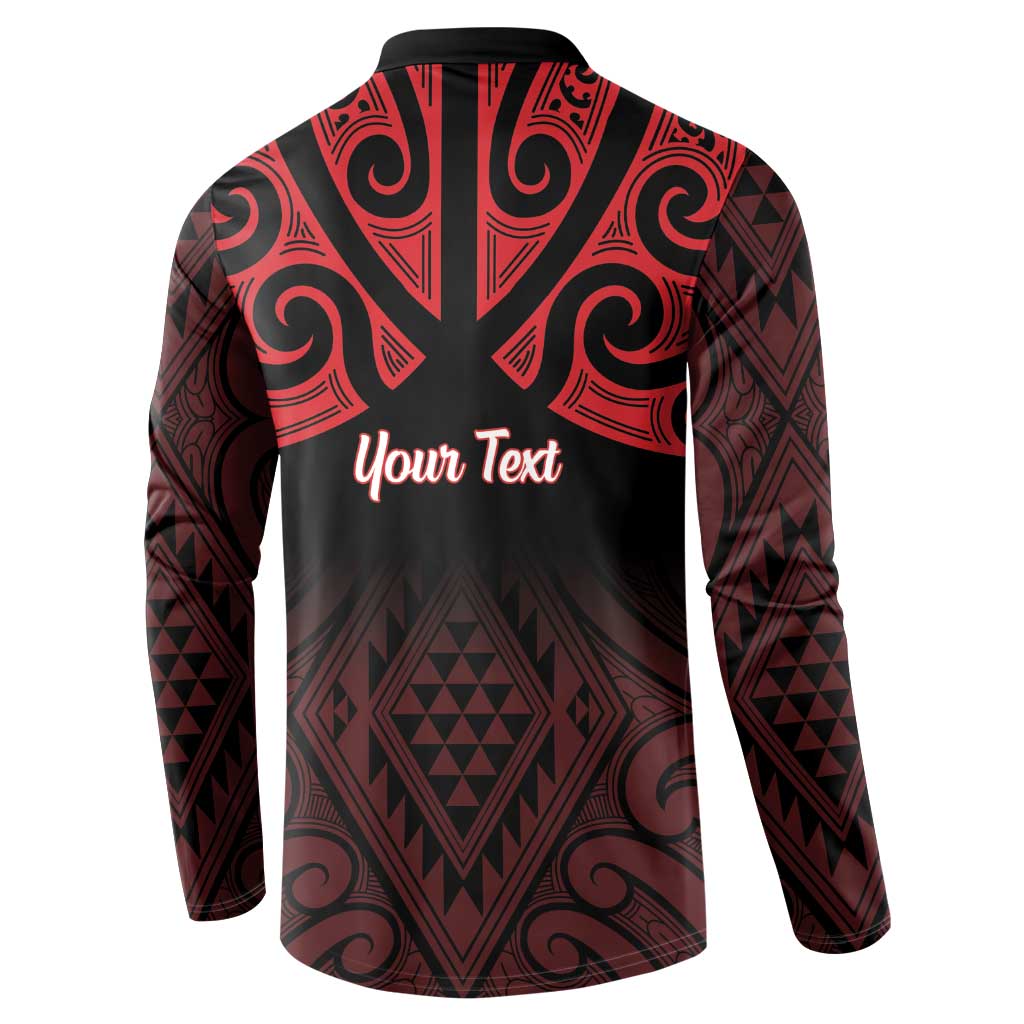 Personalised Keep Maori Wards New Zealand Button Sweatshirt Stronger Together Aotearoa Taniko - Vibe Hoodie