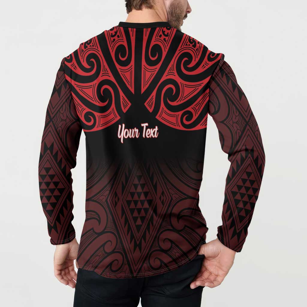 Personalised Keep Maori Wards New Zealand Button Sweatshirt Stronger Together Aotearoa Taniko - Vibe Hoodie