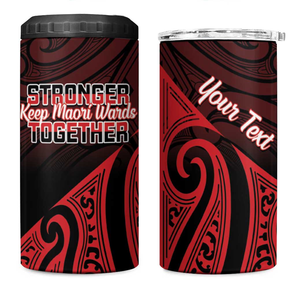 Personalised Keep Maori Wards New Zealand 4 in 1 Can Cooler Tumbler Stronger Together Aotearoa Taniko - Vibe Hoodie