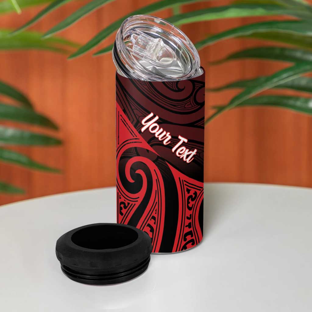 Personalised Keep Maori Wards New Zealand 4 in 1 Can Cooler Tumbler Stronger Together Aotearoa Taniko - Vibe Hoodie
