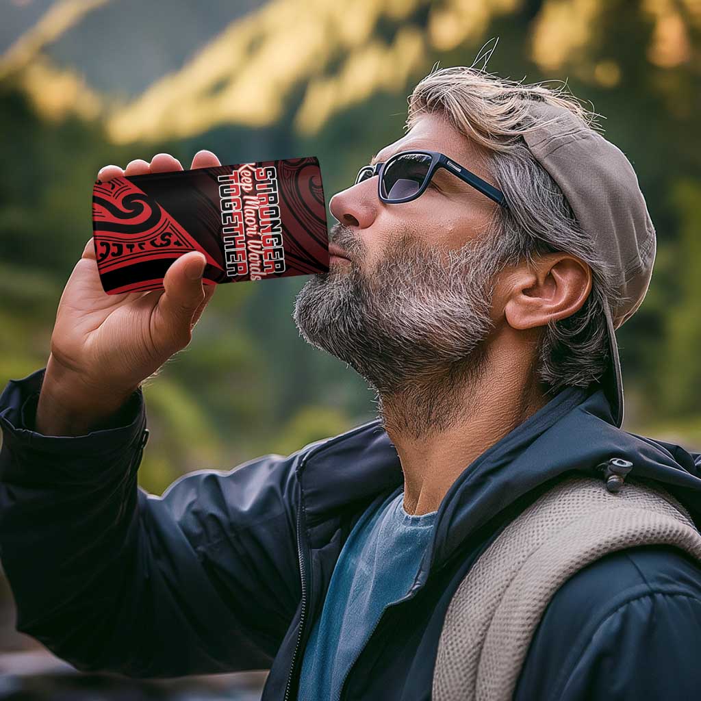 Personalised Keep Maori Wards New Zealand 4 in 1 Can Cooler Tumbler Stronger Together Aotearoa Taniko - Vibe Hoodie