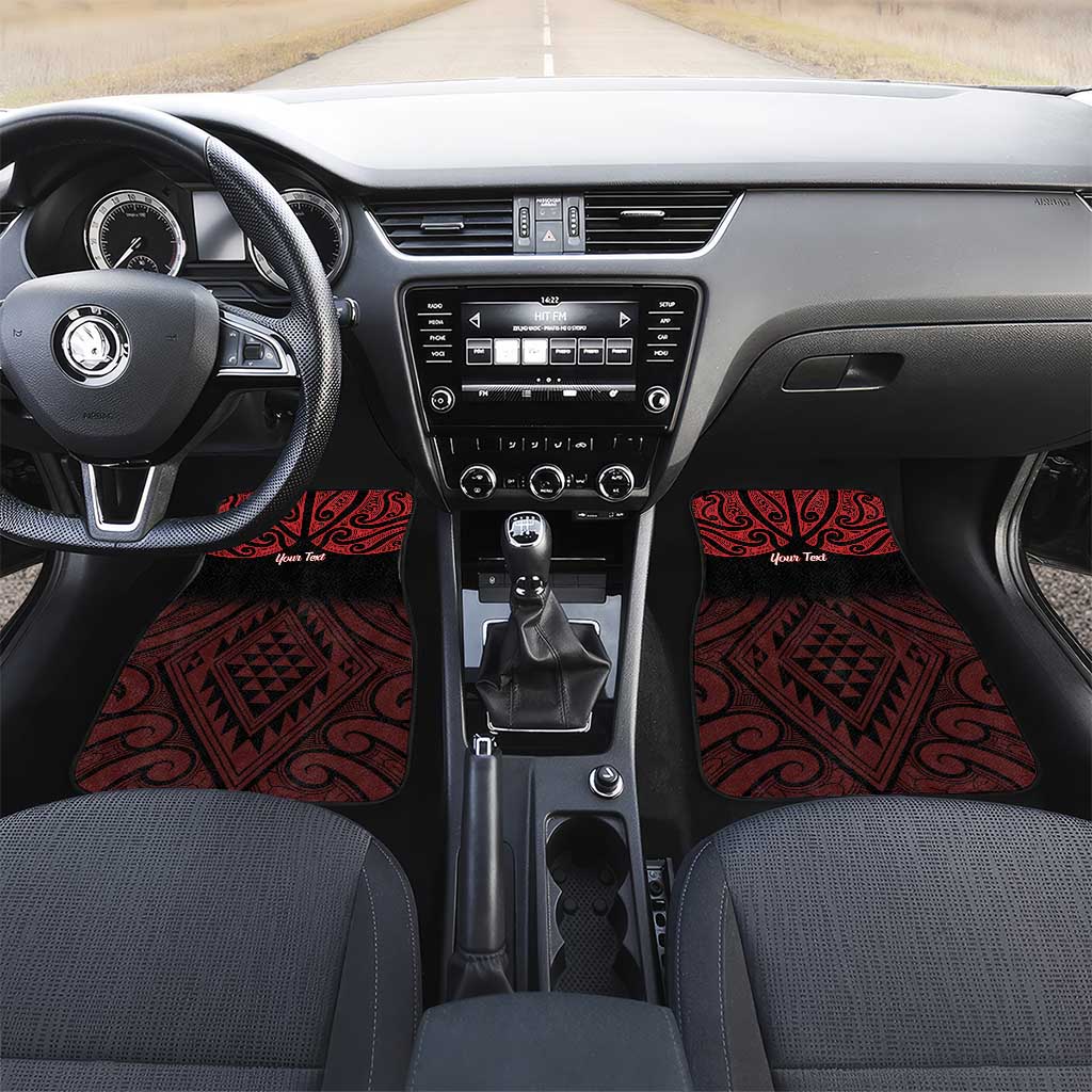 Personalised Keep Maori Wards New Zealand Car Mats Stronger Together Aotearoa Taniko - Vibe Hoodie