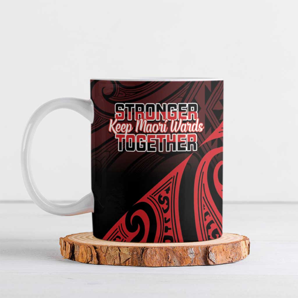 Personalised Keep Maori Wards New Zealand Ceramic Mug Stronger Together Aotearoa Taniko - Vibe Hoodie