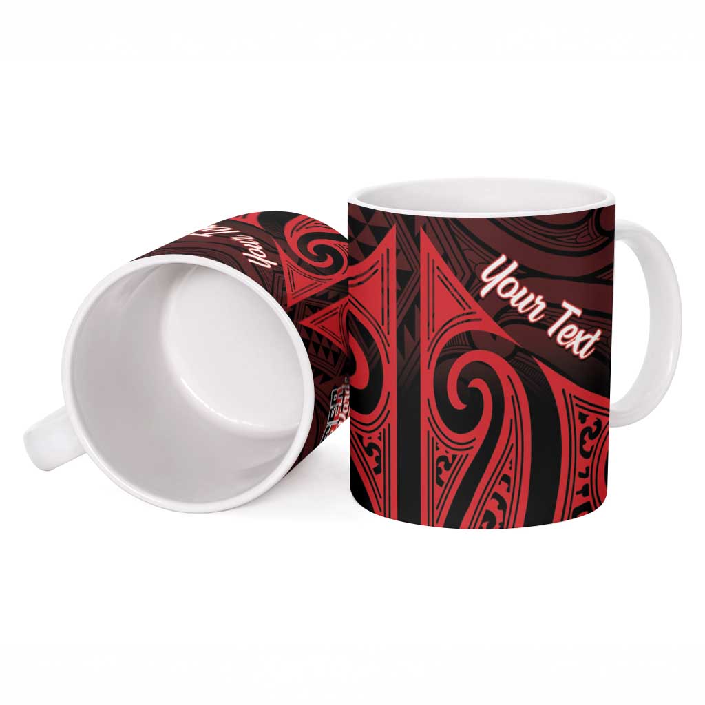 Personalised Keep Maori Wards New Zealand Ceramic Mug Stronger Together Aotearoa Taniko - Vibe Hoodie
