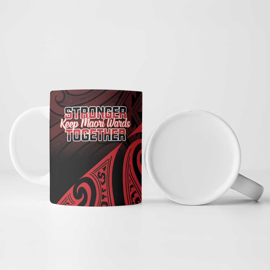 Personalised Keep Maori Wards New Zealand Ceramic Mug Stronger Together Aotearoa Taniko - Vibe Hoodie