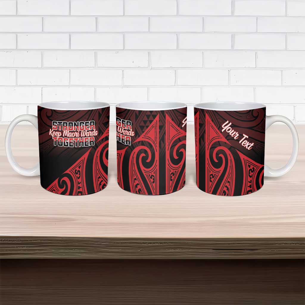 Personalised Keep Maori Wards New Zealand Ceramic Mug Stronger Together Aotearoa Taniko - Vibe Hoodie