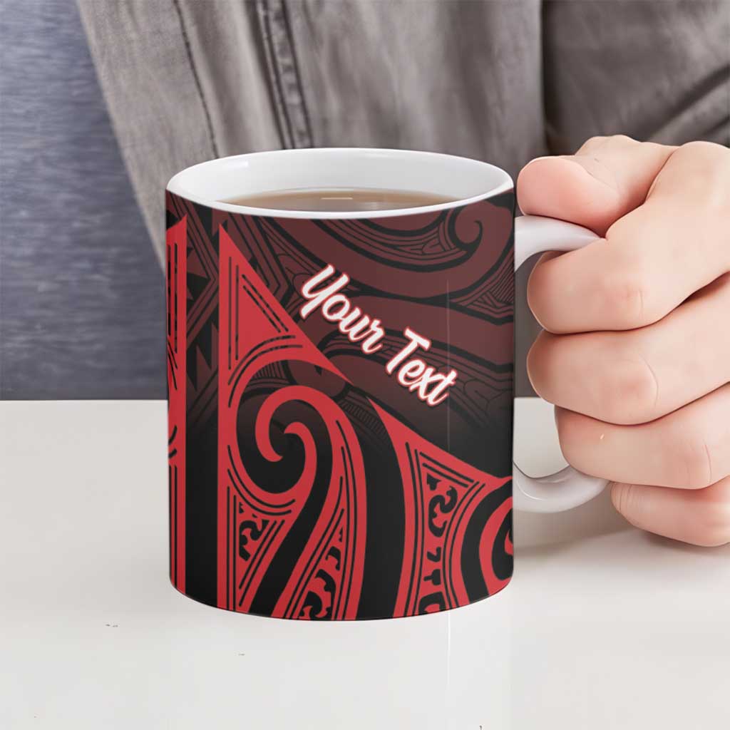 Personalised Keep Maori Wards New Zealand Ceramic Mug Stronger Together Aotearoa Taniko - Vibe Hoodie